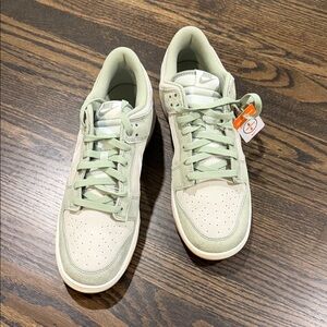 Nike Sage Green and Beige Sneakers